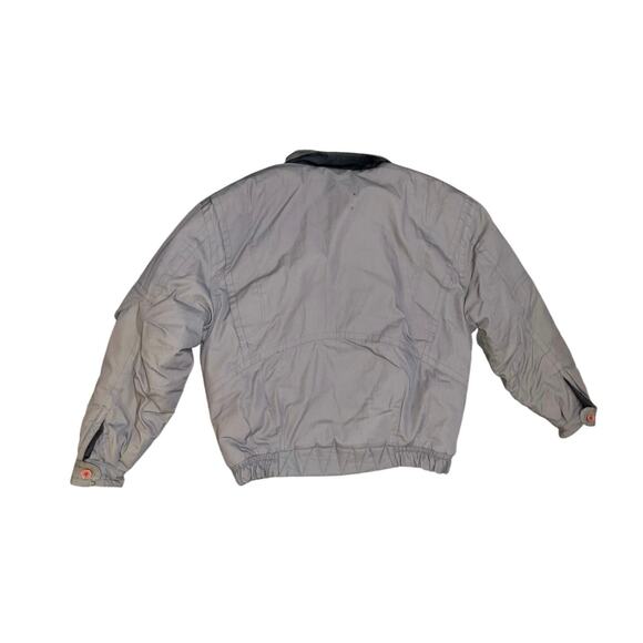 Weeds Retro Nylon Ski Bomber Flight Jacket 80's 90's Size L - Picture 2 of 6